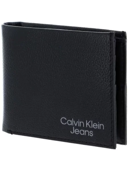Portfel Calvin Klein skórzany czarny