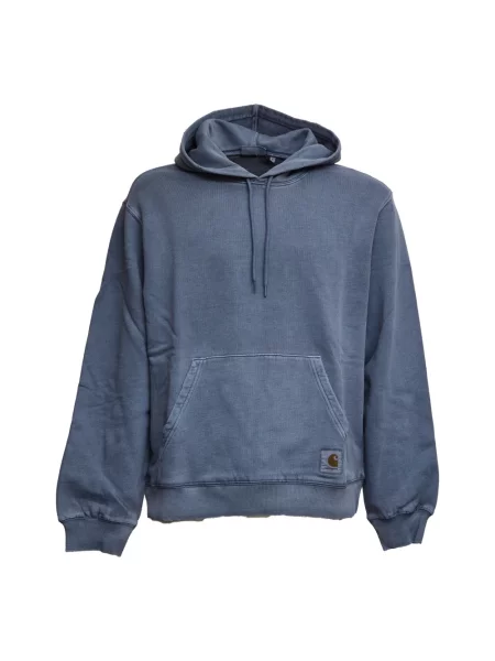 Bluza z kapturem Carhartt Wip z kapturem niebieska