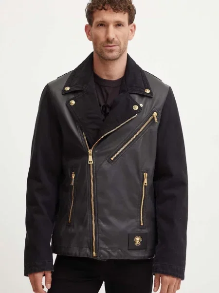 Kurtka jeansowa Versace Jeans Couture czarna