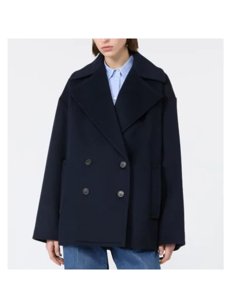 Płaszcz Weekend Max Mara niebieski