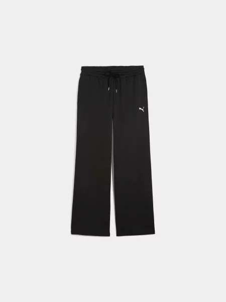 Штани спортивні PUMA Wardrobe Ess Wide Sweatpants комбінований верх чорний