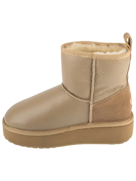 Cizme de zăpadă EMU Australia Stinger Mini Flatform Leather bej
