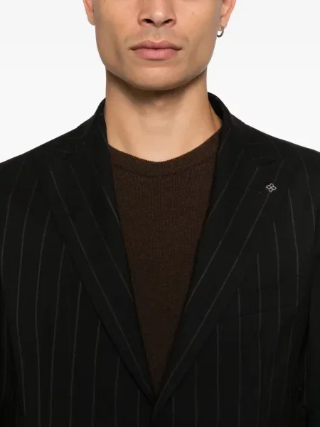 Costum Tagliatore cu dungi de costum negru