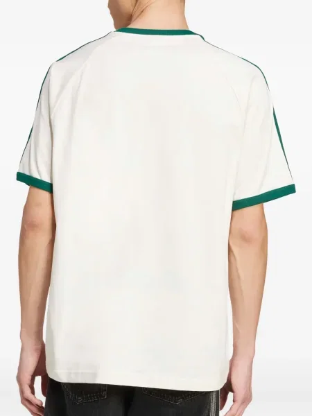 Камуфлажна плетена тениска Adidas с принт черно