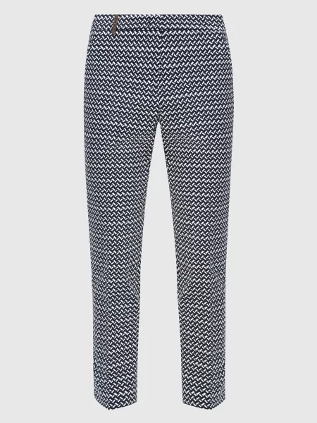 Штани з геометричним візерунком Peserico сині