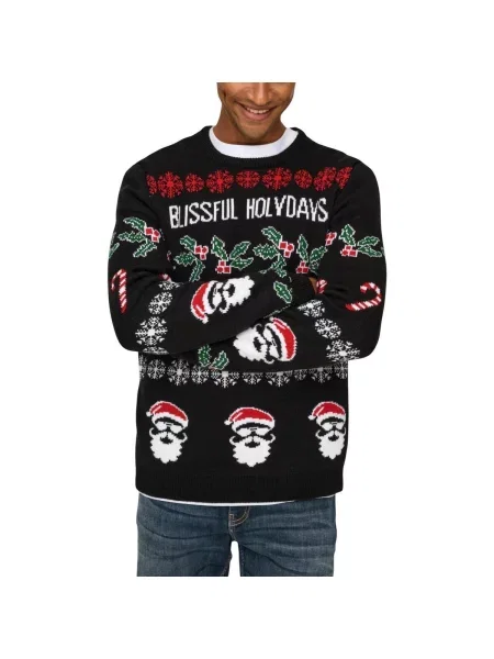 Only & Sons Džemper Xmas crna
