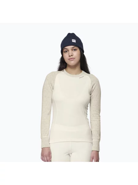 Bluză termoactivă pentru femei Devold Duo Active Merino raw white alb
