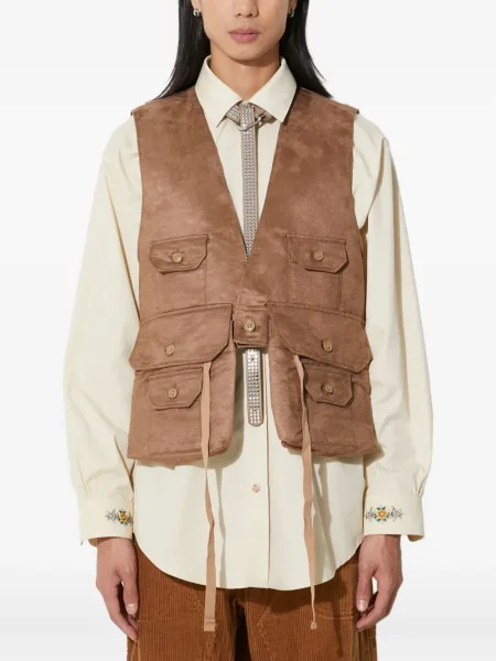 Vestă Engineered Garments maro
