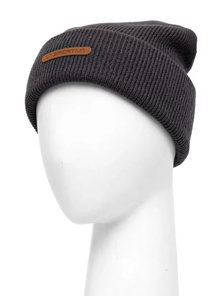 Шапка LA Sportiva Boulder з товстого трикотажу вовна сірий