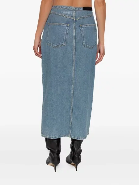 Fustă din denim Iro albastru