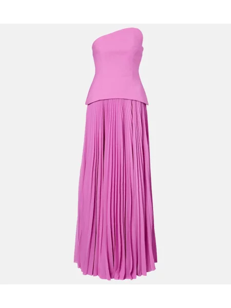 Rochie Solace London plisată roz