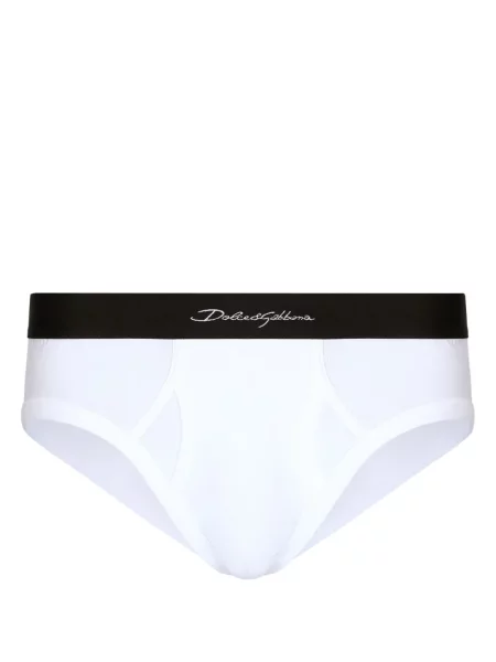Majtki Dolce And Gabbana z niską talią białe