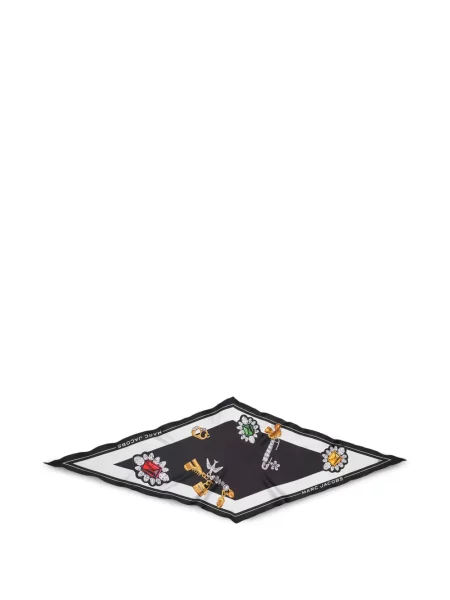 Fular Marc Jacobs cu imagine negru