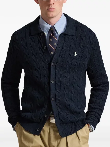 Șosete Polo Ralph Lauren cu broderie în carouri de flanelă verde