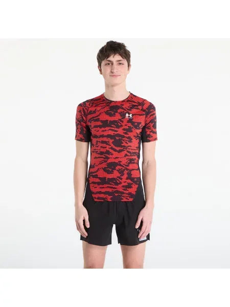 Tricou Under Armour HG Printed SS Tee Black XL negru