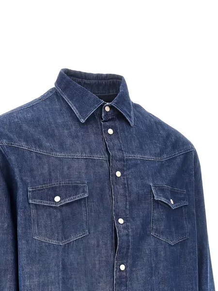 Traper košulja Emporio Armani plava