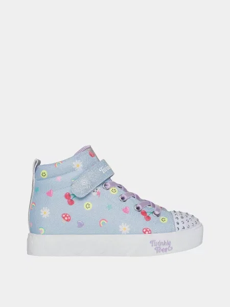 Дитячі Кеди високі Skechers HEART STEPS текстиль блакитний