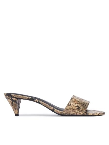 Чехли Tommy Hilfiger Th Mid Mule бежов