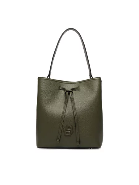 BOSS Rankinė Anett Drawstring Tamsiai žalia