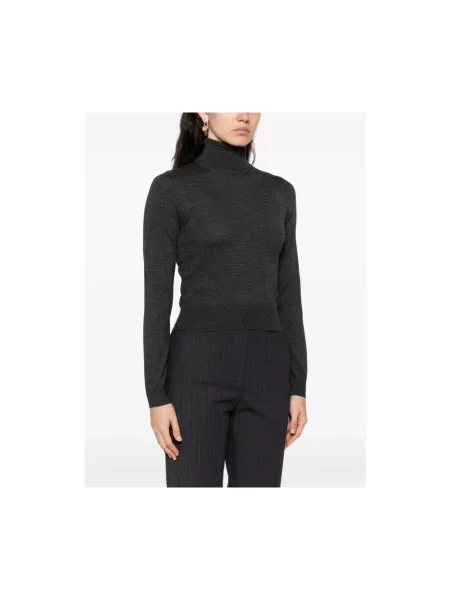 Sweter z golfem Goes Botanical szary
