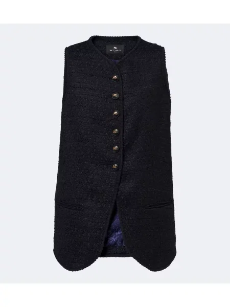 Vestă Etro de lână albastru