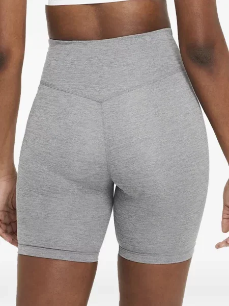 Pantaloni scurți Nike alergare cu talie înaltă în carouri albastru