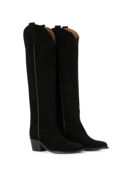 Botine Salle De Mode din piele de căprioară negru