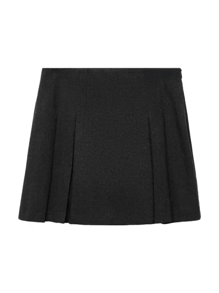 MANGO Fustă GRUNGE metalic gri