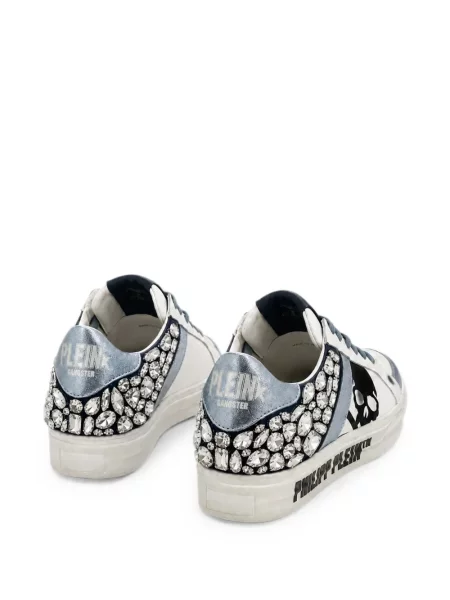Top Philipp Plein cu strasuri alb
