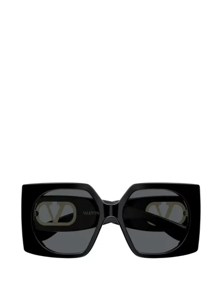 Ochelari de soare Valentino Garavani Eyewear cu imprimeu geometric cu autograf negru
