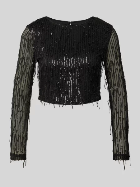 Top Only z cekinami czarny