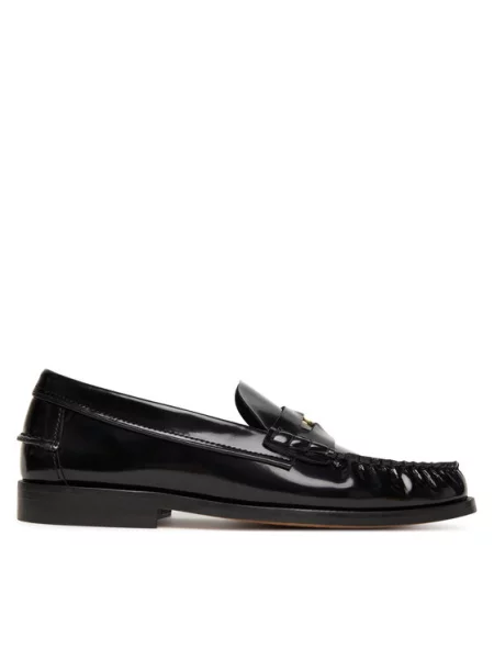 Mokasinai Tommy Hilfiger Hilfiger Penny Abrasivato juoda