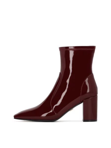 Kazar Nízké kozačky vínově červená