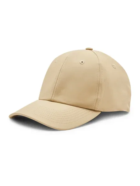 Шапка с козирка Rains Cap с изчистен дизайн бежово