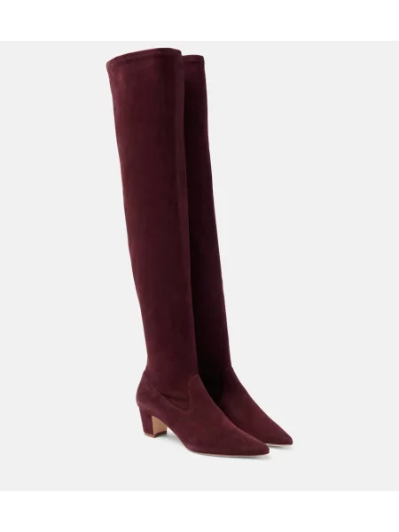 Škornji Manolo Blahnik iz semiša črna