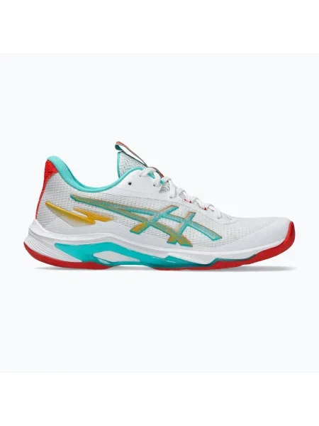 Дамски волейболни обувки ASICS Netburner Ballistic FF 4 бели/морско стъкло бяло