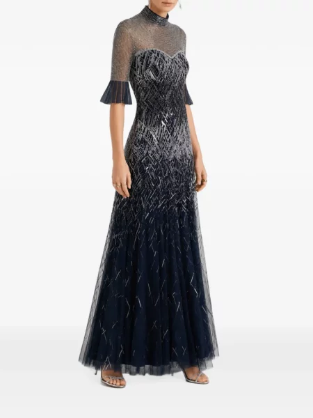Rochie Temperley London cu paiete albastru