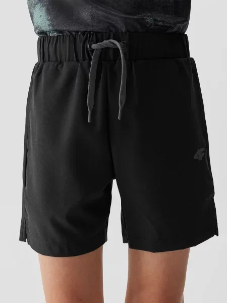 Pantaloni scurți de sport copii 4f negru