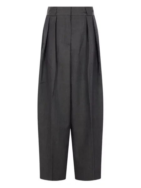 Spodnie Niccolò Pasqualetti plisowane szare