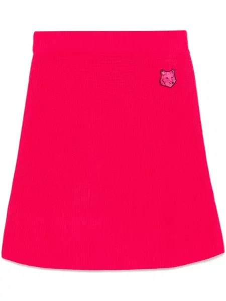 Fusta mini Maison Kitsune scurtă roz