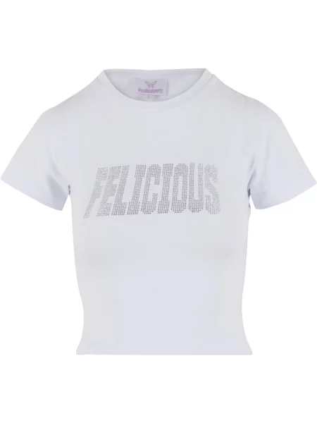 Felicious Tricou argintiu alb