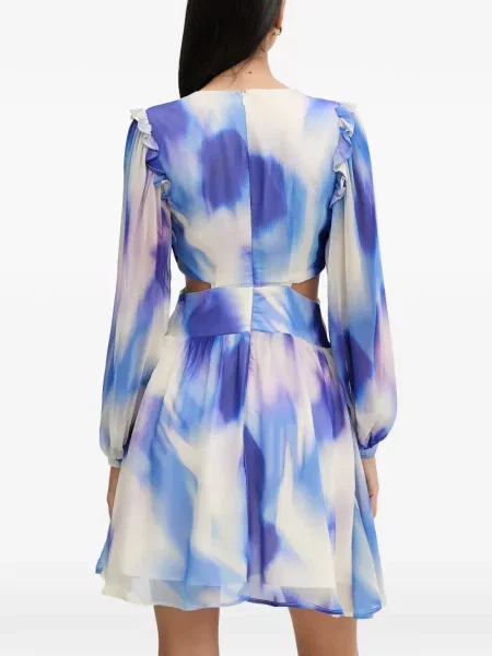 Rochie mini Morgan cu volane albastru