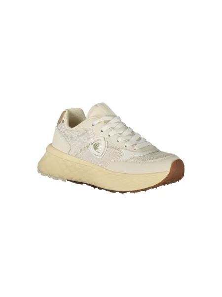 Sneakersy Blauer skórzane beżowe