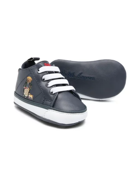 Sneakersy dziecięce Polo Ralph Lauren niebieskie