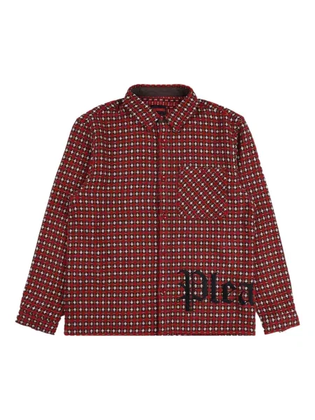 Košile Pleasures s potiskem bílá