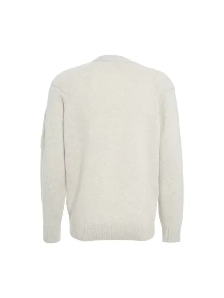 Lniany sweter C.p. Company szary