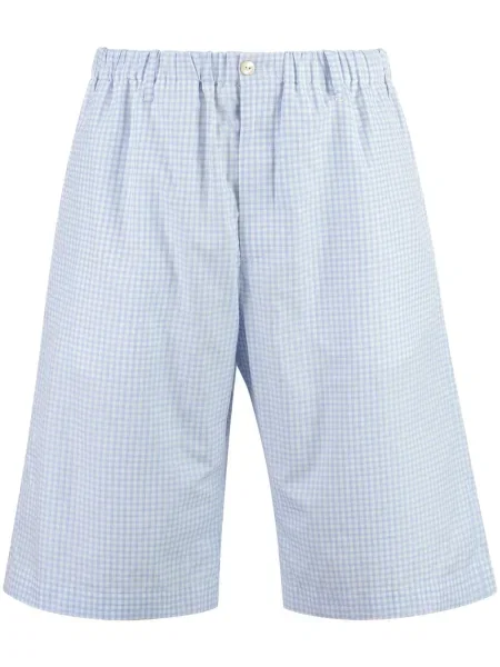 Kostkované kraťasy Gucci modré
