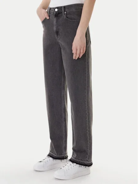 Tommy Jeans Blugi Layla Straight Fit gri