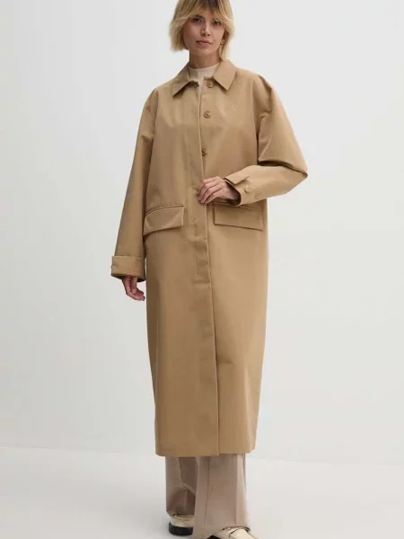 Plašč Calvin Klein Jeans bež