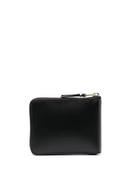 Iš natūralios odos piniginė Comme Des Garçons Wallet juoda